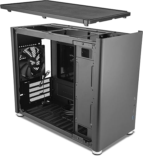 Miniatura 4 de YEYIAN Hussar Micro ATX - Carcasa para PC para videojuegos, mini torre, con panel de vidrio templado, enfriador de CPU de torre de 6.614 in, carcasa