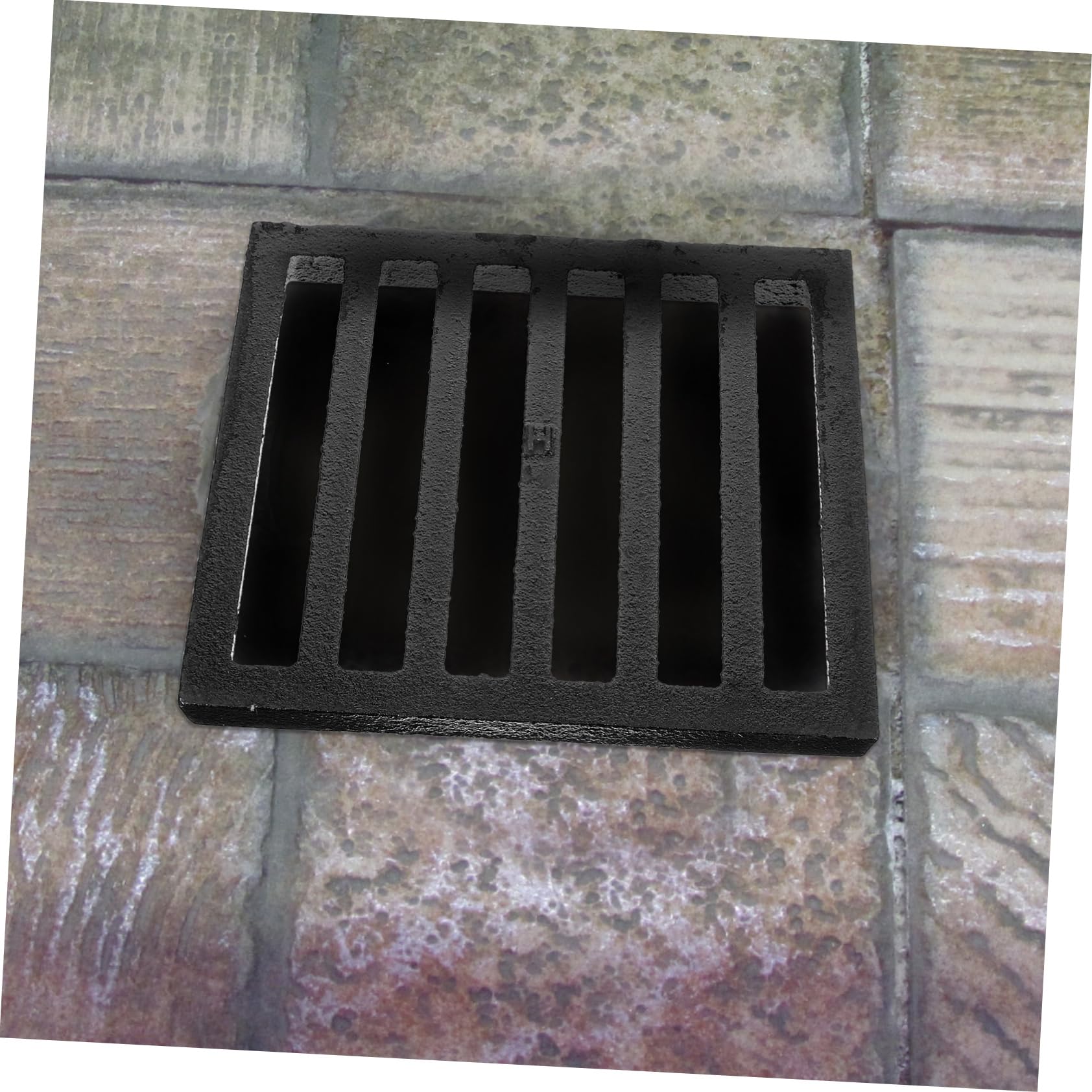 Tapa de Desagüe de Piso de Hierro Negro Rejilla Filtro