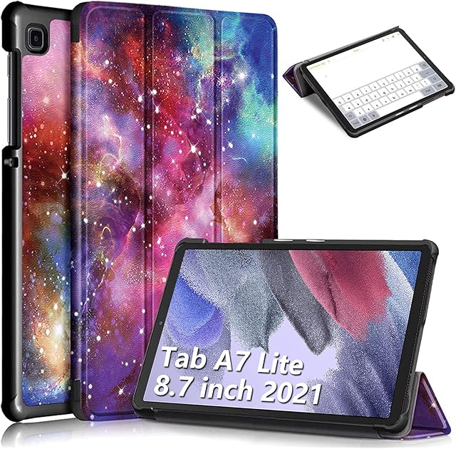 KATUMO Case for Samsung Galaxy Tab A7 Lite Case 8.7 inch 2021(SM-T220/T225/T227), Lightweight Tri-fold Stand Two Angles for Galaxy Tab A7 Lite Case