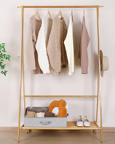 Miniatura 7 de WUIKE Organizadores y almacenamiento de armario, contenedores de almacenamiento trapezoidales, contenedores de tela con asas, cestas de