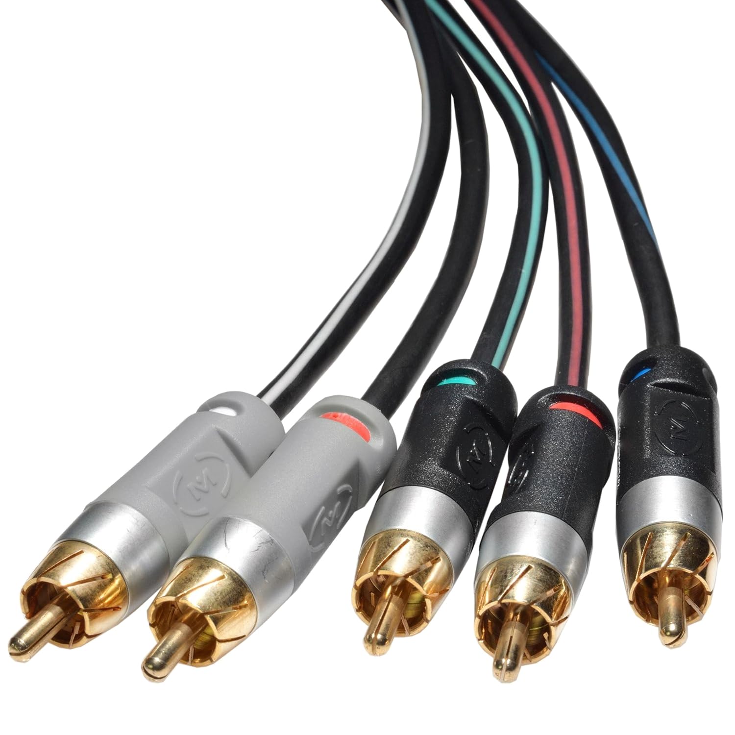 Mediabridge ULTRA Series Component Video Cable with Audio (6 Feet) - Gold Plated RCA to RCA - Supports 1080i