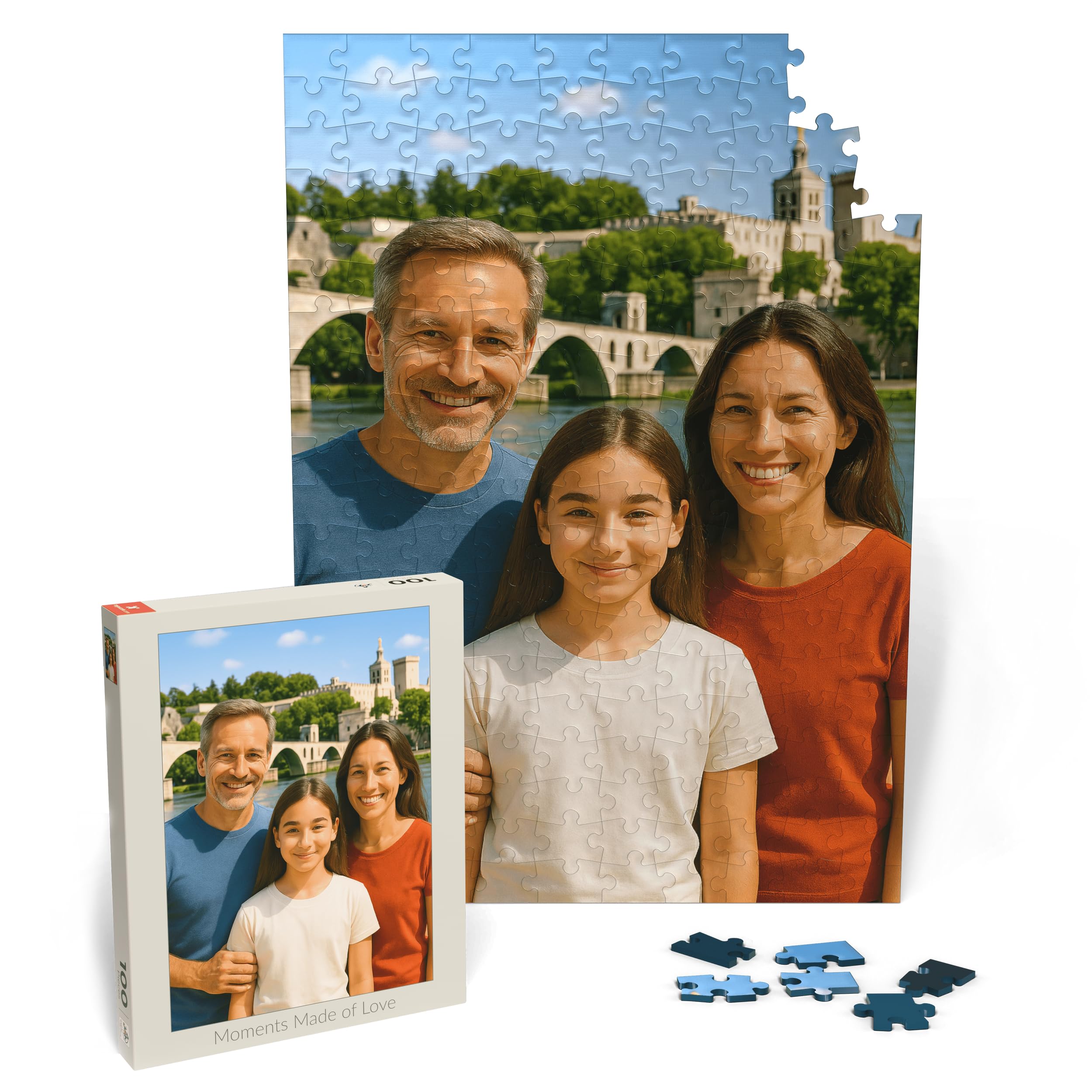 MyPuzzle Personalisiertes Puzzle mit eigenem Bild - 1000/500/200/100 Teile: Gestalte Dein individuelles Fotopuzzle für Geburtstage, Muttertag, Valentinstag & Hochzeiten - 200 Teile (Hochformat).