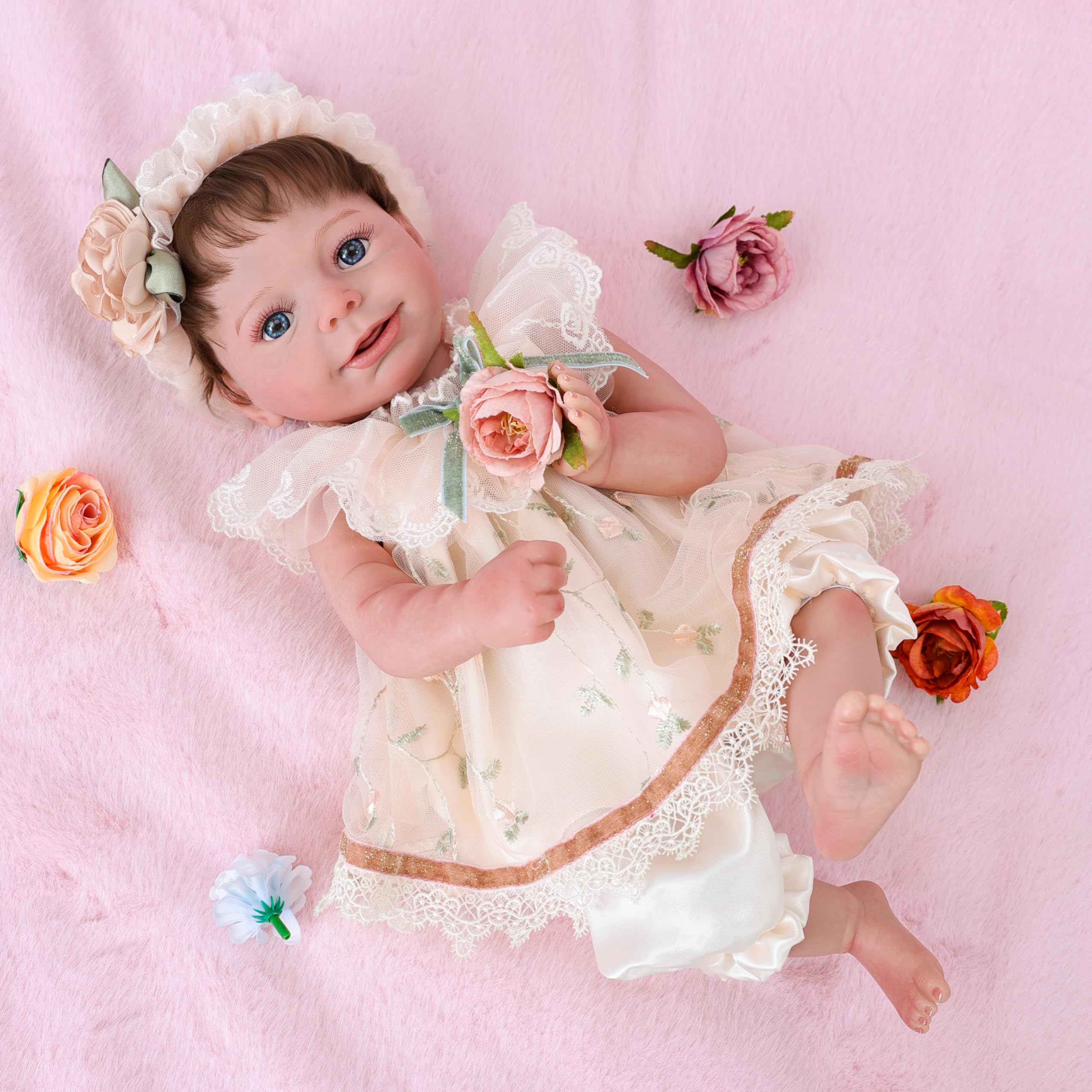 Amazon | Cloveray 20インチ生き生きとした赤ちゃんの人形、リアルな