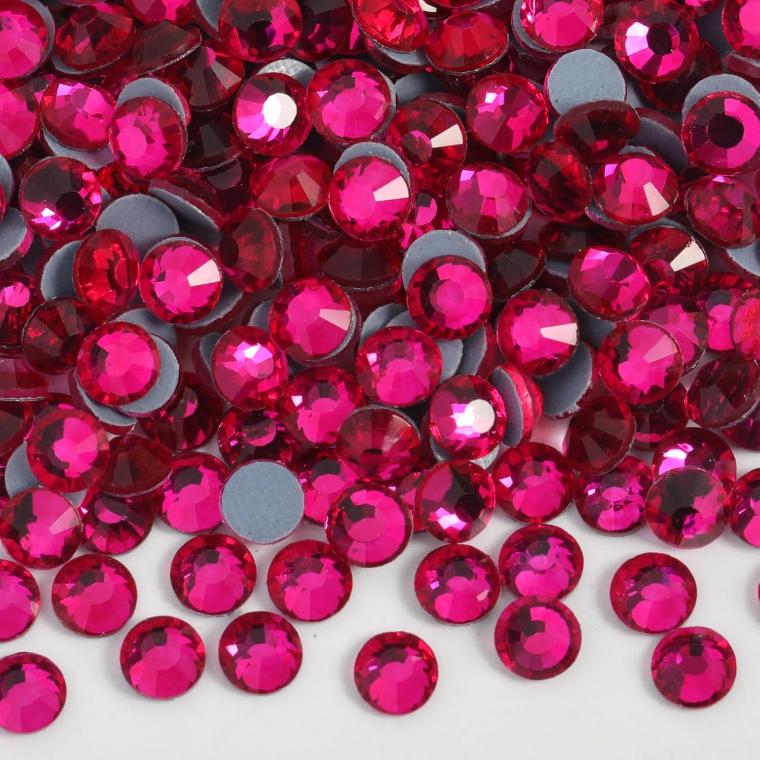 Amazon.com: BEADSLAND 6000PCS Hotfix Rhinestones Bulk, Hot Pink ...
