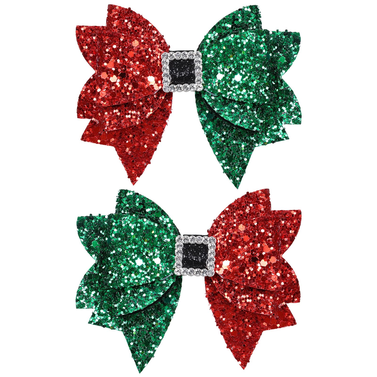 Christmas Hair Bow Clips