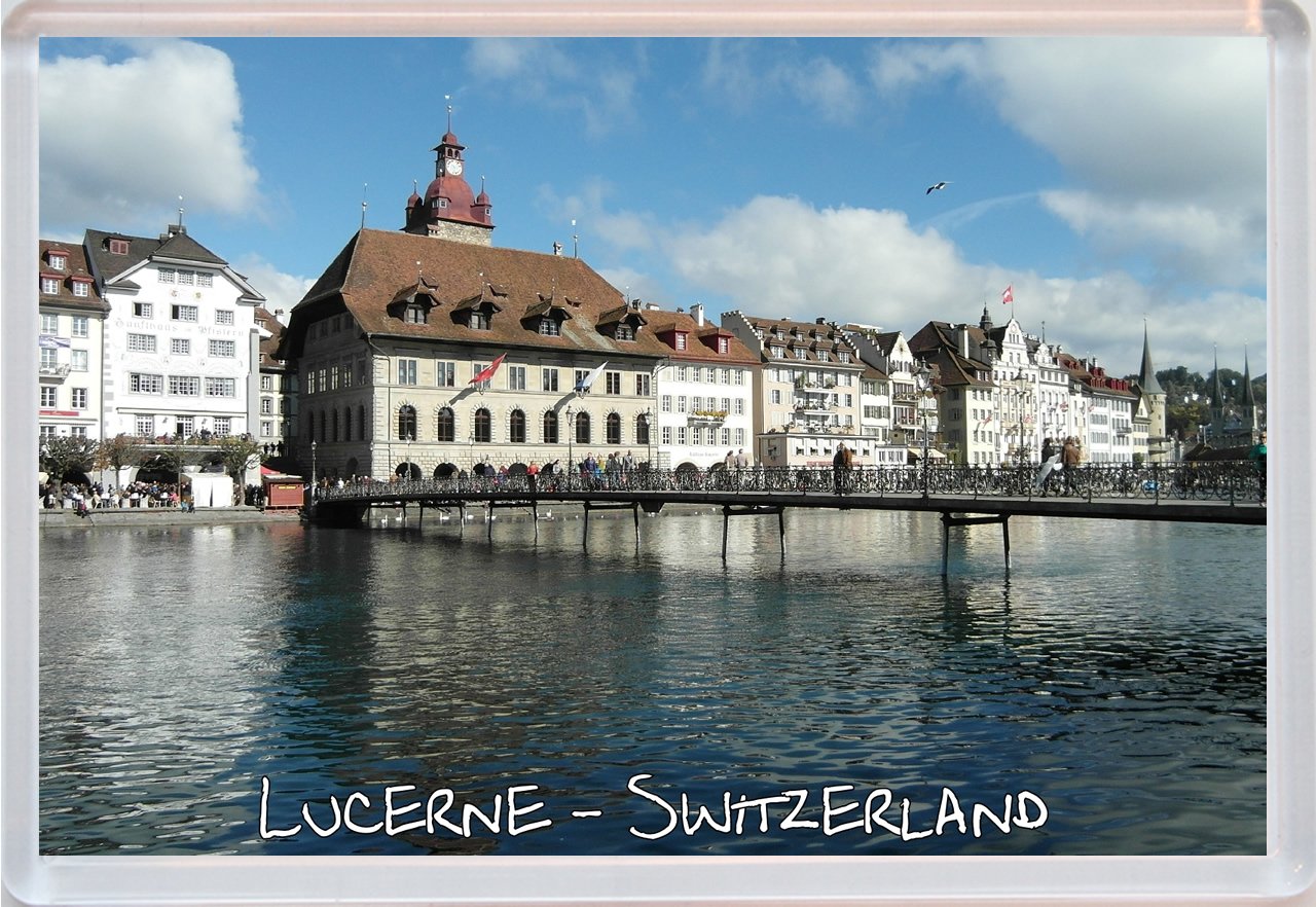 Baked Bean Store Lucerne - Switzerland - Jumbo Fridge Magnet Id901