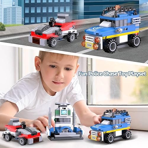 Miniatura 4 de COGO MAN Kit de construcción de 193 piezas de juguetes del ejército, barco de guerra costera con casco sólido y cubierta, juego de construcción