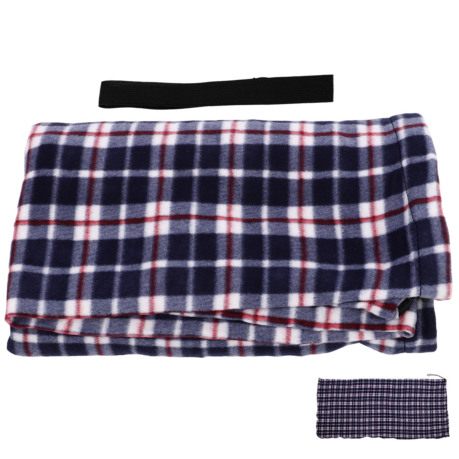 Fleece Schlafsackdecke Tragbar, Leicht und Faltbar, Schwarz