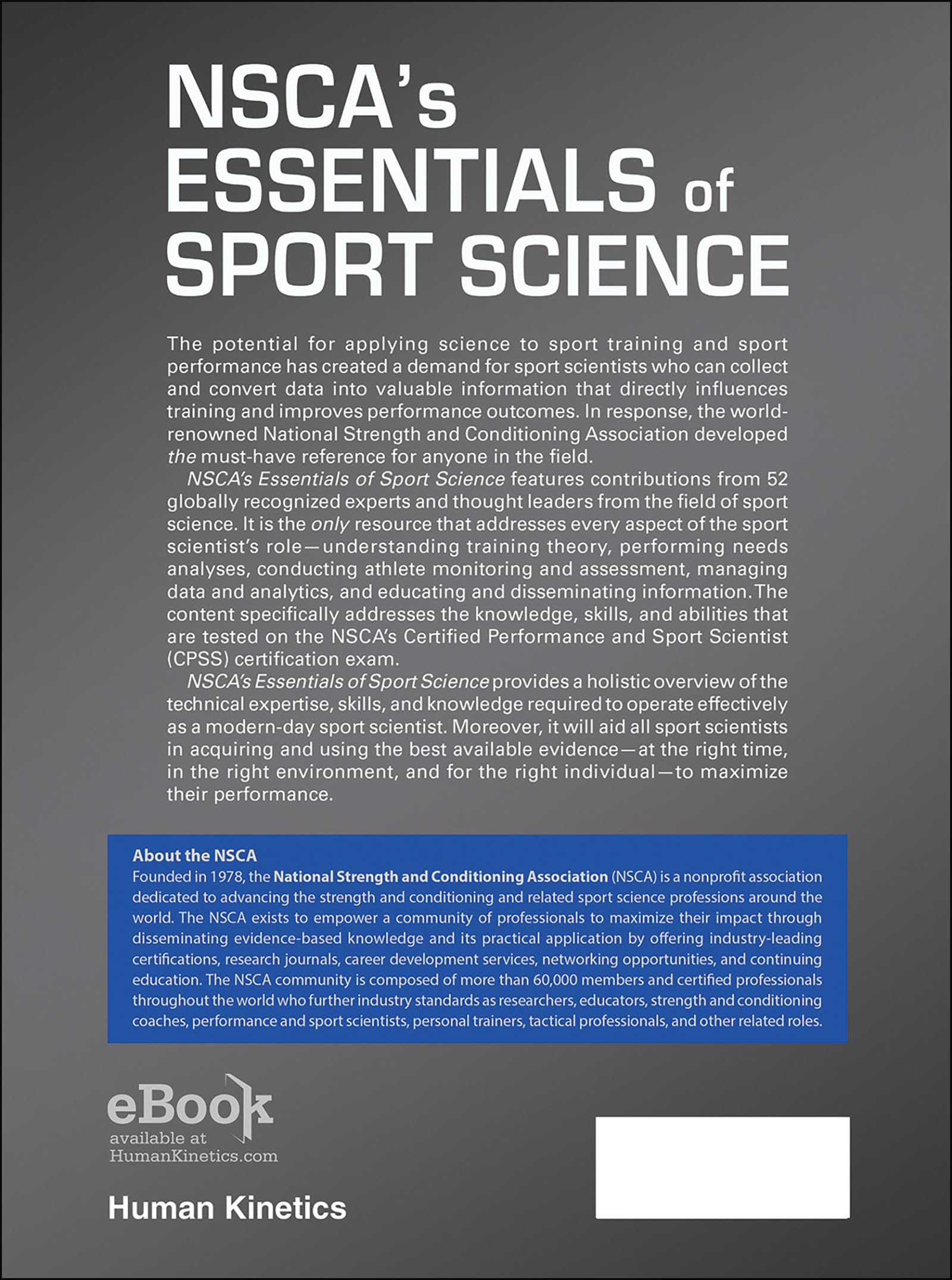 NSCA's Essentials of Sport Science