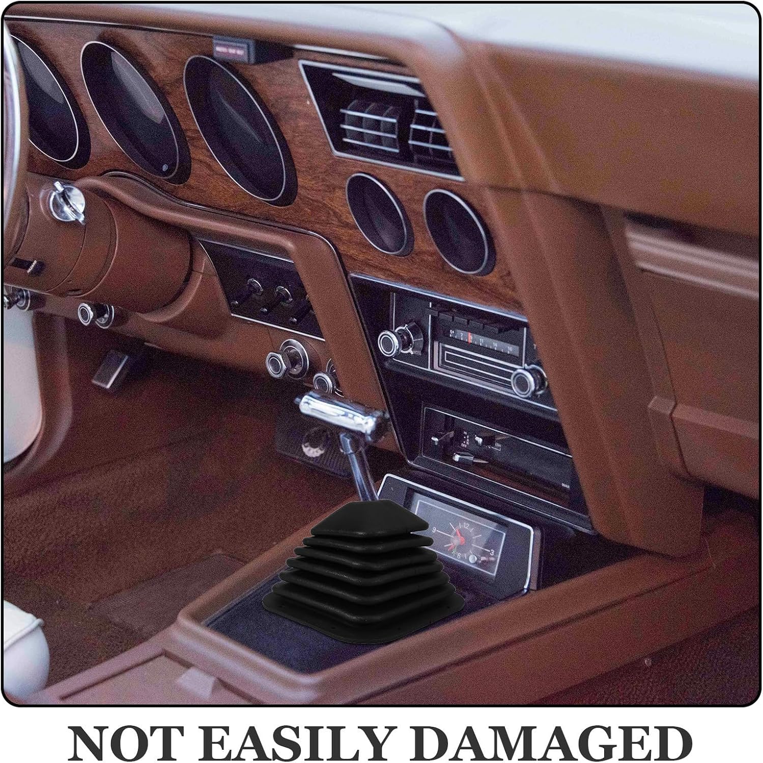 Car Shift Lever Cover and Gear Shift Boot Rubber Protective Dustproof Sleeve Compatible with Kenworth Trucks, Transmission Shifter Protector for Automotive Interior Accessories