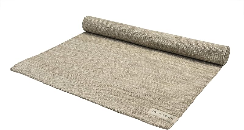 Jade Yoga Organic Cotton Hand Loomed Yoga Mat 72" Indigo