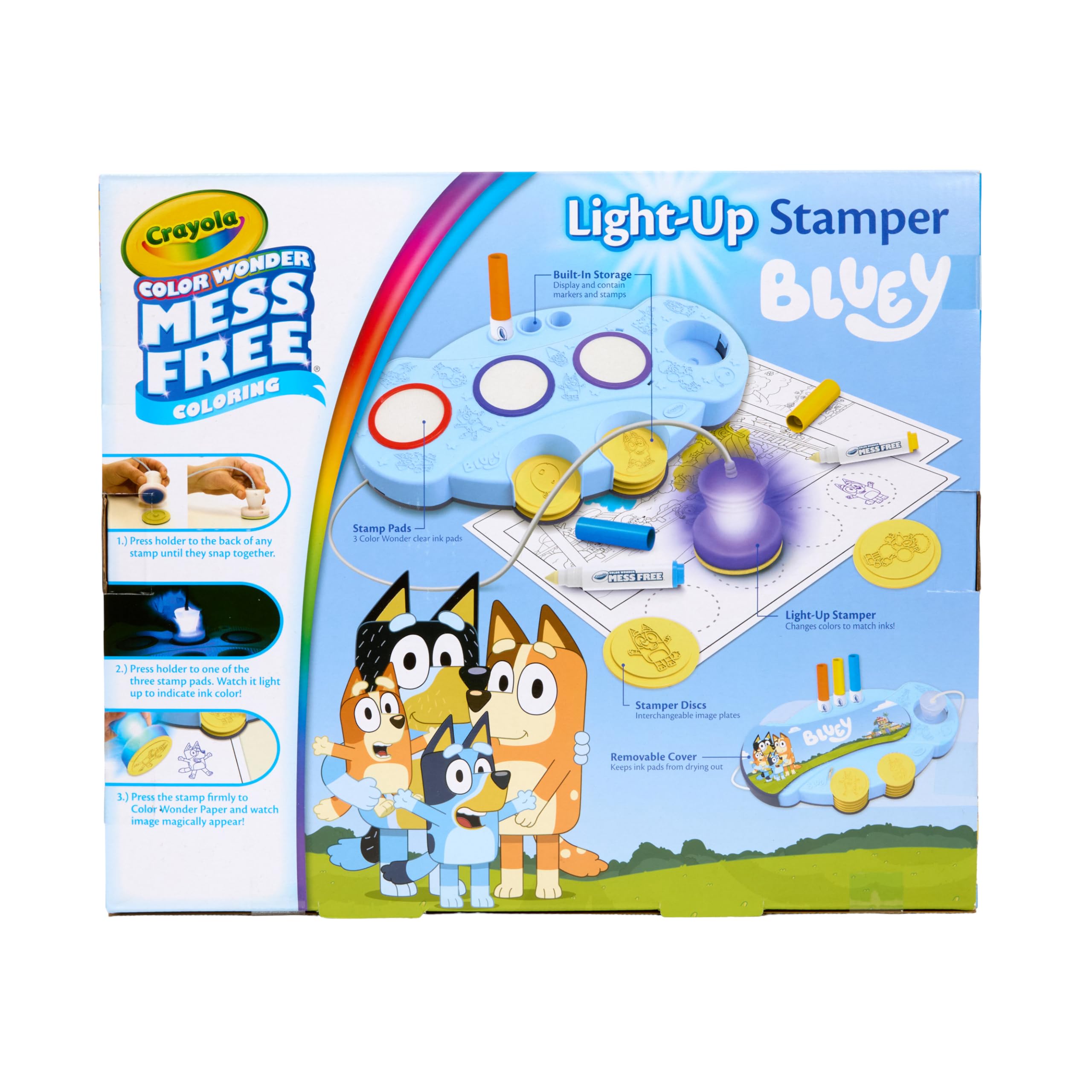 Crayola Set di arte magica con luce blu per bambini, libro da colorare e timbro anti-orgasmo, giocattolo blu per bambini dai 3 anni, 4 e 5 anni