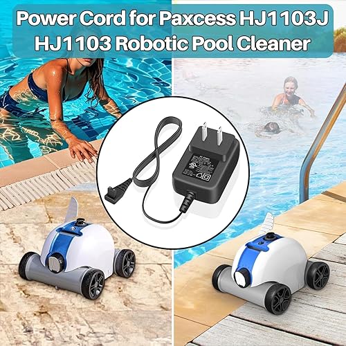 Miniatura 5 de Cargador adaptador de CA de 12.6 V para Paxcess HJ1103J HJ1103 Aspirador robótico automático de piscina, adaptador de corriente, cable de fuente de