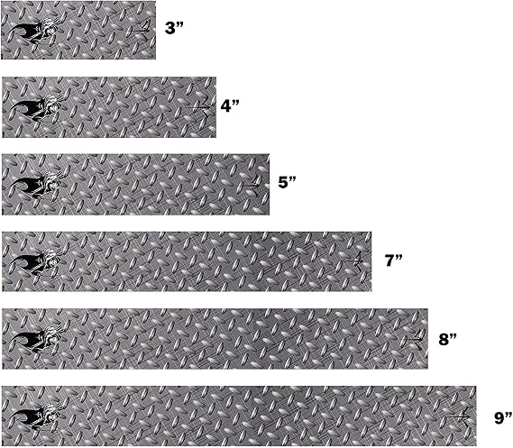 White Water Archery Laminated Reaper Diamond Steel Plate Arrow Wraps 15 Pc Length Width