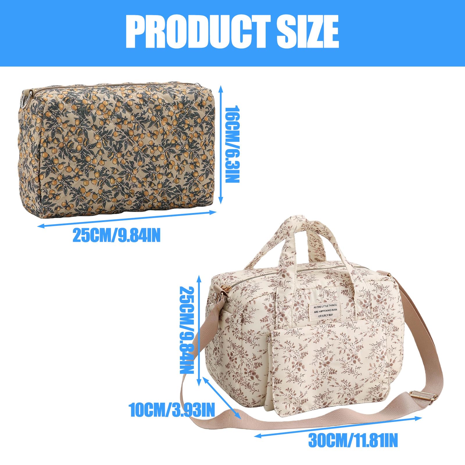 Borsa organizer per giocattoli, pannolini, bottiglia d'acqua, passeggino, design trapuntato, borsa per mamma, passeggini, borse da appendere