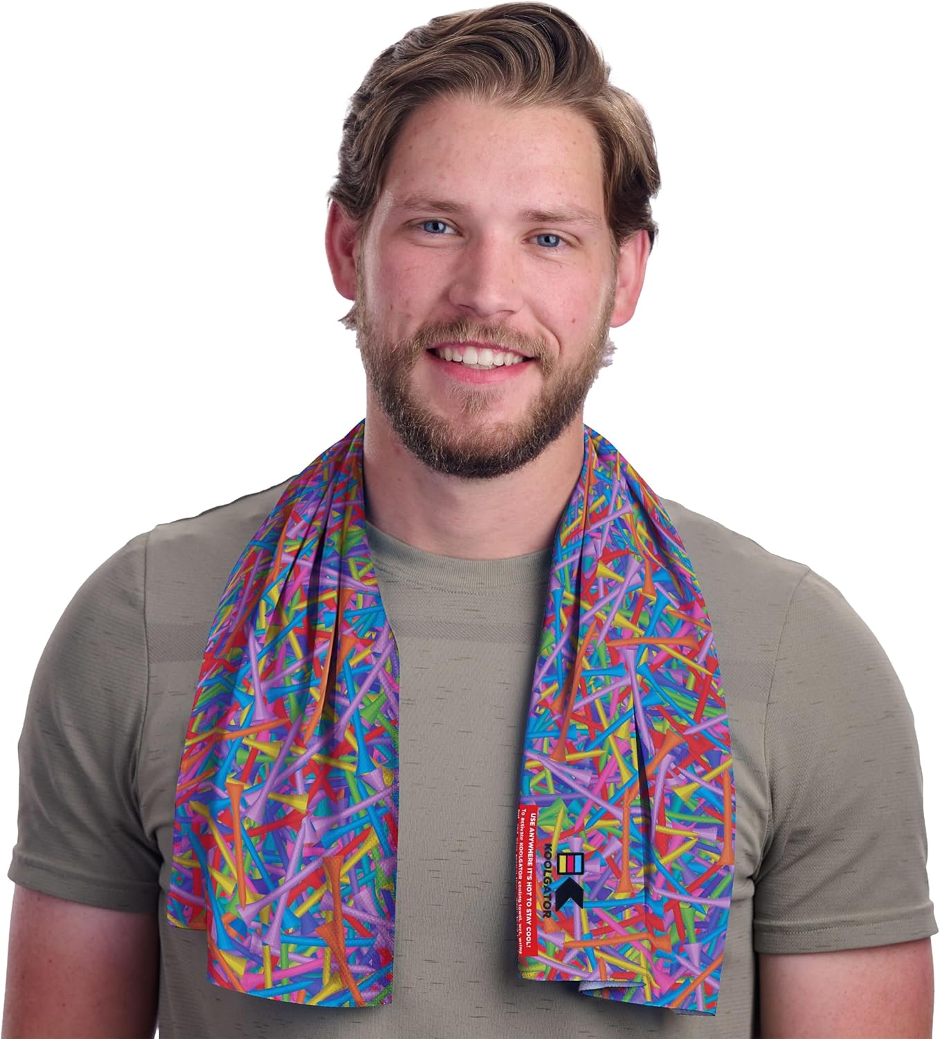 KOOLGATOR SPF 30 Cooling Towel – Reusable Neck Cooling Towel That Provides Long-Lasting Sun Protection for Sports, Workouts & Hot Weather