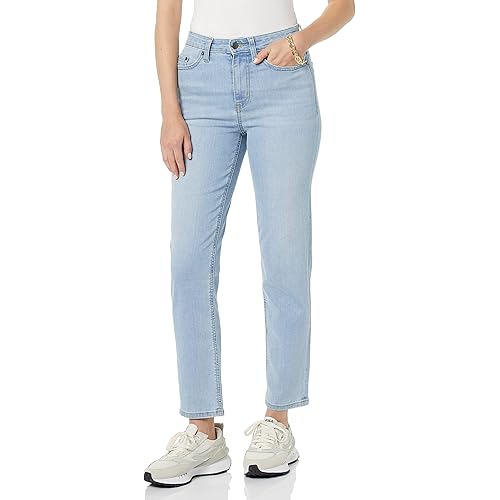 Amazon Essentials Women's High-Rise Straight Jeans - Discontinued Colors