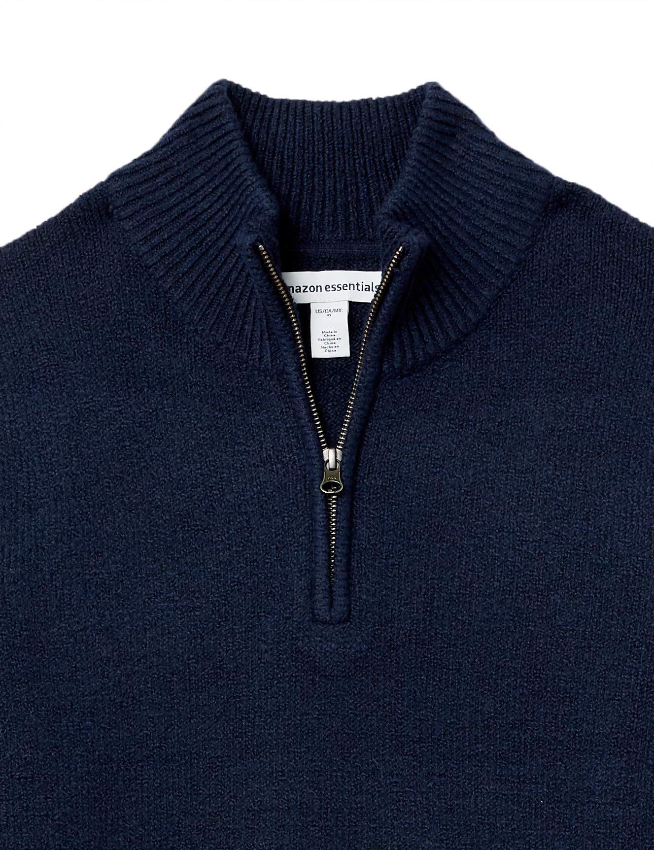 Amazon Essentials Maglione Morbido a Maniche Lunghe con Cerniera sul Collo Uomo