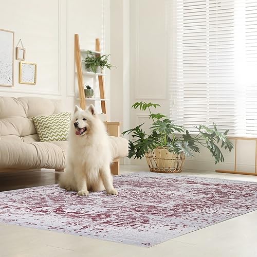 Miniatura 41 de Alfombra lavable a máquina con parte trasera antideslizante y resistente a las manchas, respetuosa con el medio ambiente, apta para familias y