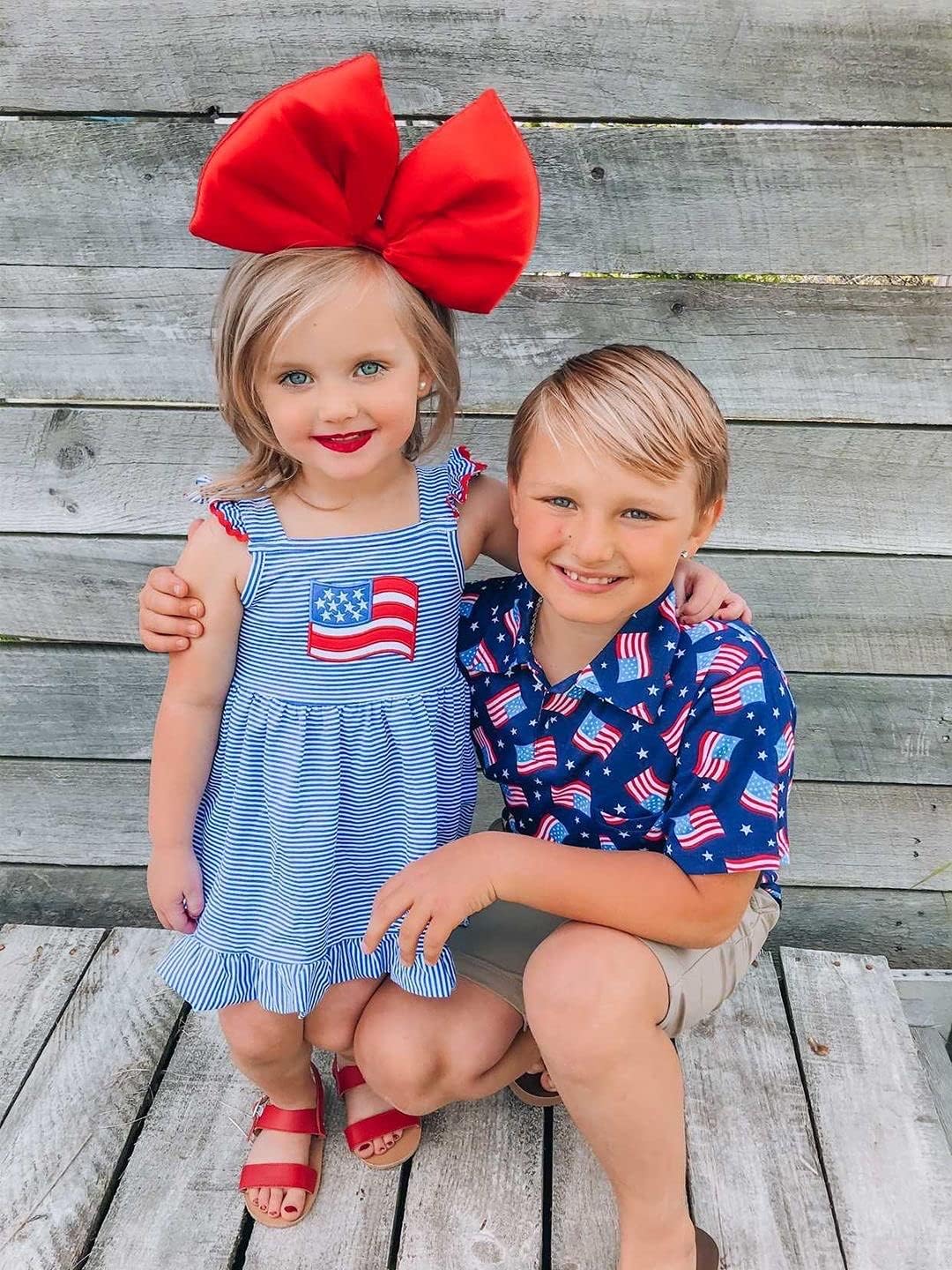Unique Baby Girls Ruffle Hem Flutter Sleeve Everyday Boutique Dress