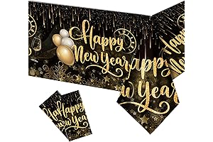 Happy New Year Tablecloth 2025