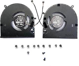 BestParts Nuevo ventilador de enfriamiento de CPU+GPU de repuesto para Razer Blade de 15" Advanced (2021) | RZ09-0409, Razer Blade de 15" (2022) | RZ09-0421 DFS5K12304363E DFS5K22115572J 5V 0.5A con