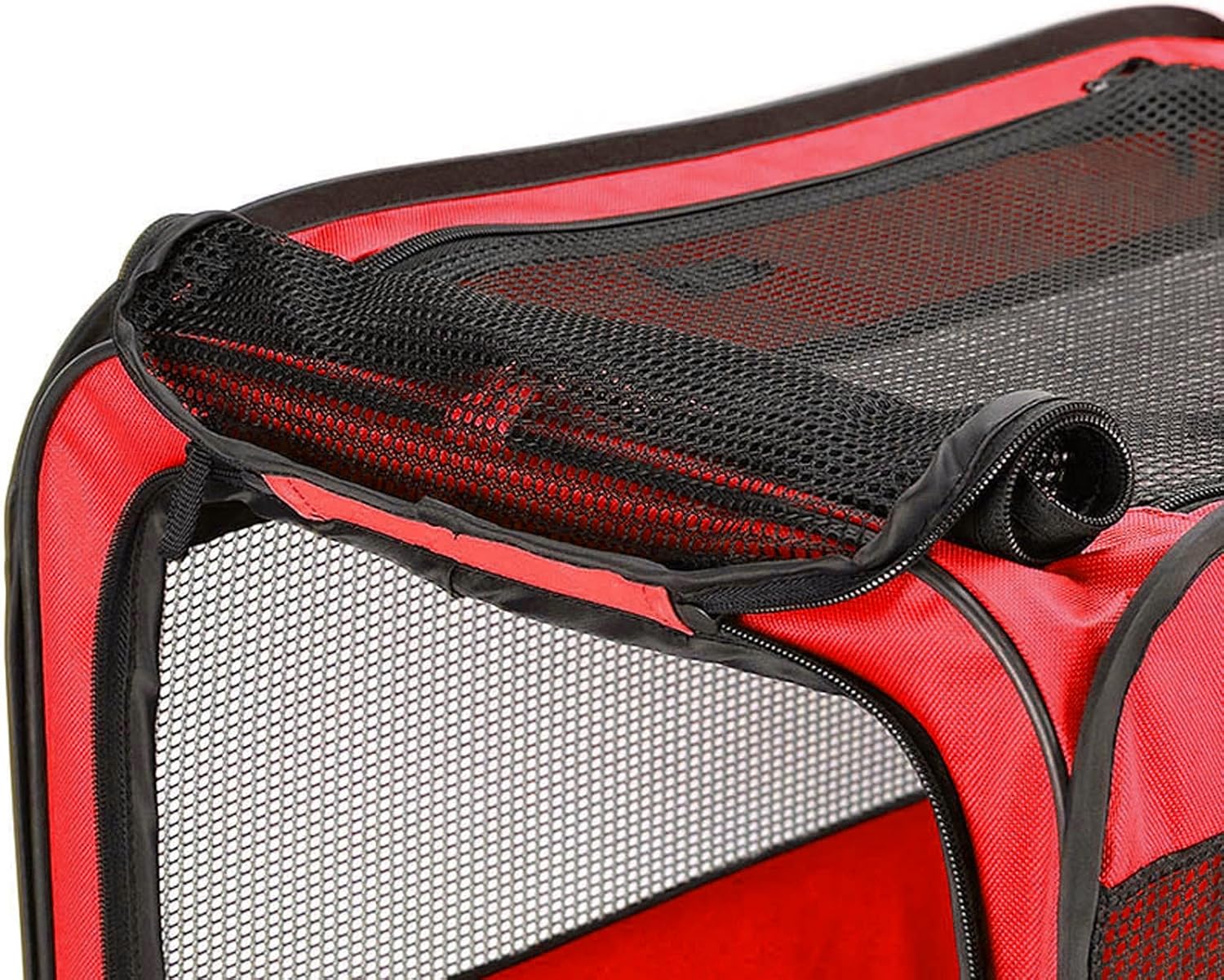 Collapsible Soft Pet Carrier, Ventilated Cat Carrier Lightweight Dog Crate for Travel Car Camping Outdoor with Ground Stakes