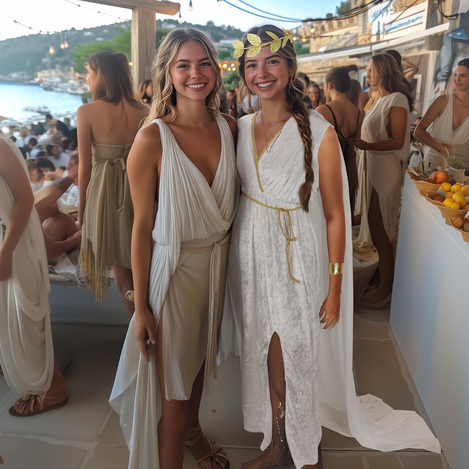 HOMELEX Greek Toga Costume Women Roman Halloween Nobility Goddess Cosplay - Image 5