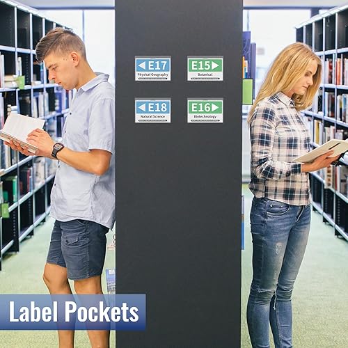 Miniatura 5 de Bolsillos adhesivos transparentes de 4 x 6 pulgadas, bolsillos para tarjetas de índice, fundas autoadhesivas con bolsillos de carga superior para