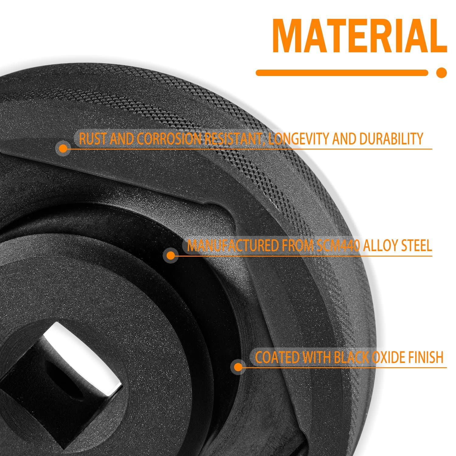 Clé à douille pour écrou de roue arrière 8025 pour roue arrière KTM 1290 Super Duke, ajustement peu profond à six pans creux de 60 mm; Prise 1/2" D.