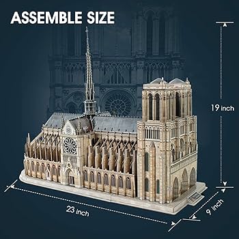 Amazon.com: CubicFun 3D Puzzles for Adults - Large Notre