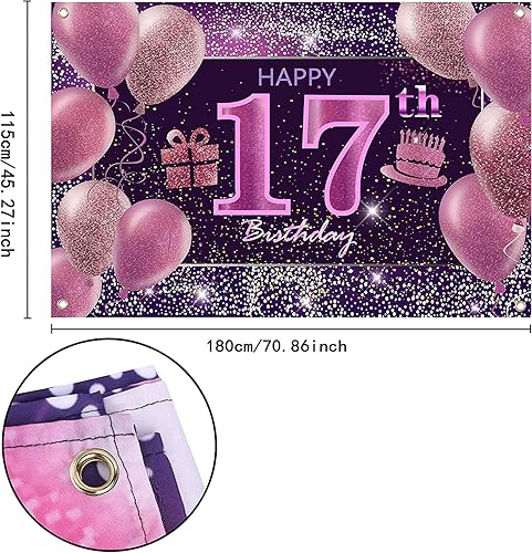 Vista 236 de IMISI Decoraciones de cumpleaños número 19 para niñas, pancarta rosa de feliz cumpleaños para telón de fondo de fiesta