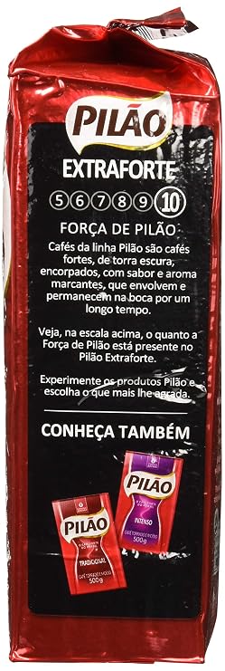 Cafe Pilao Extraforte (Extra Strength Coffee) 500 Grams