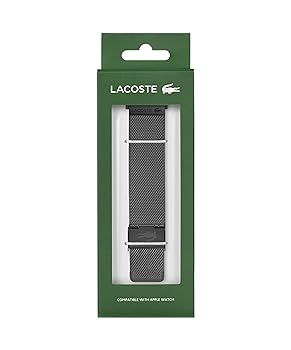 Amazon.co.jp: Lacoste Apple Watchストラップ。, ブラック