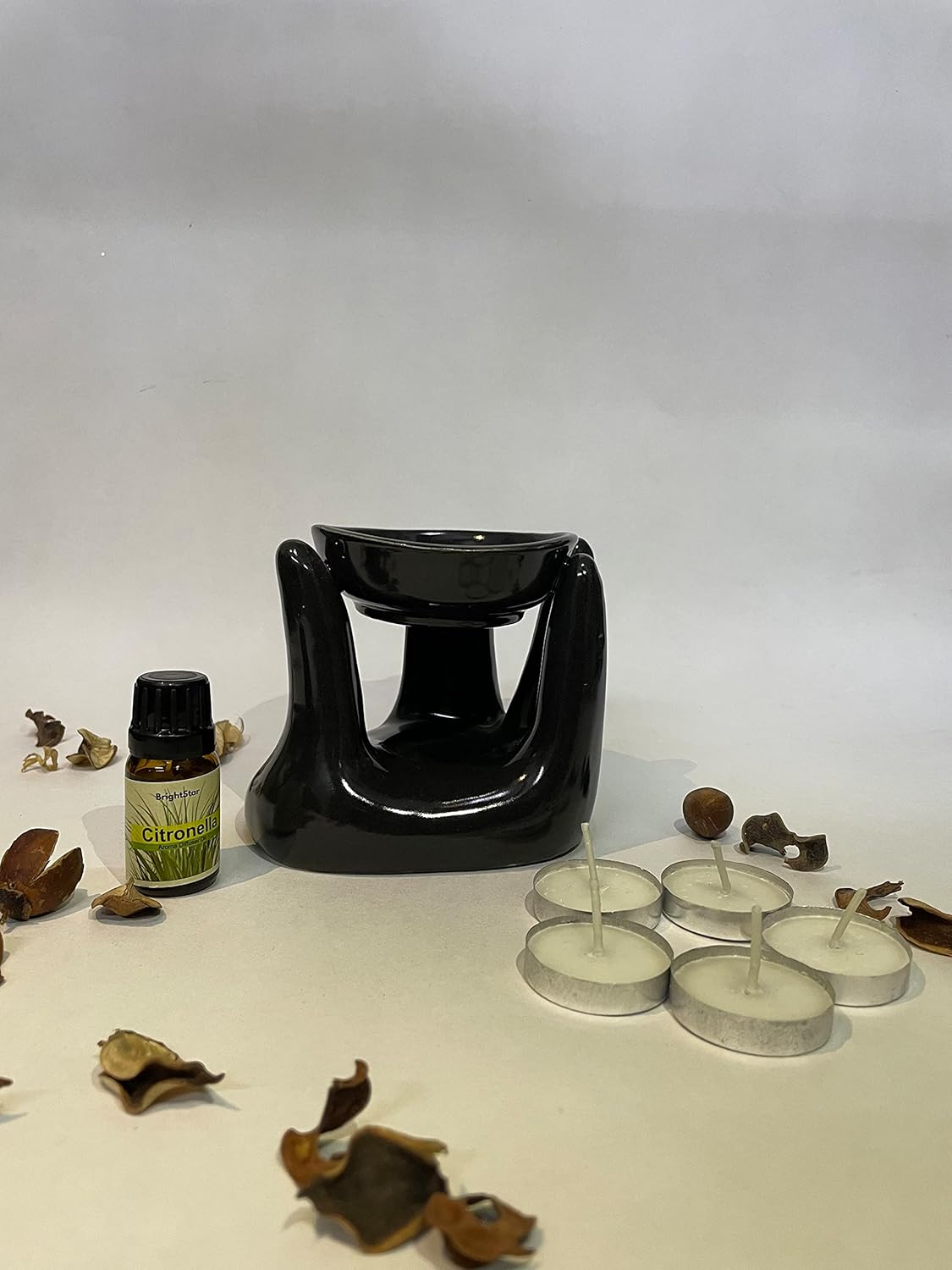 Brightstar Ceramic Aroma Diffuser Oil Burner Clay Lamp Wax Warmer Tea