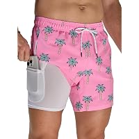 Arcweg Costume da Bagno da Uomo 2 in 1 con Fodera Boxer 5,5" Costume da Bagno ad Asciugatura