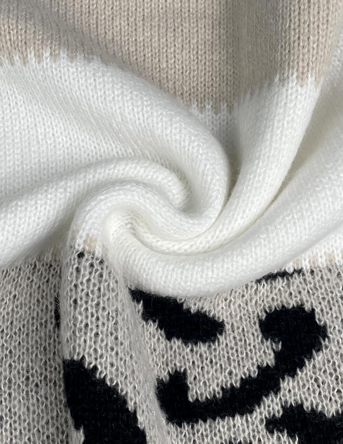 Womens Oversized Cute Color Block Leopard Sweater Fall 2025 Trendy Ladies Dressy Causal Knit Boat Neck Pullover Top - Image 7