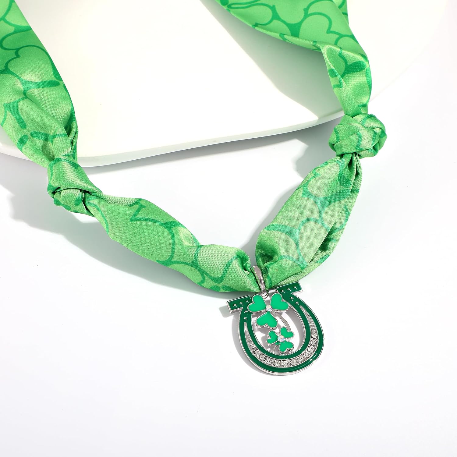 Scarf Necklace for Women Bandana Necklace with Gold Plated Pendant Heart,Cross,Moon, Fashion Jewelry Gifts - Image 5