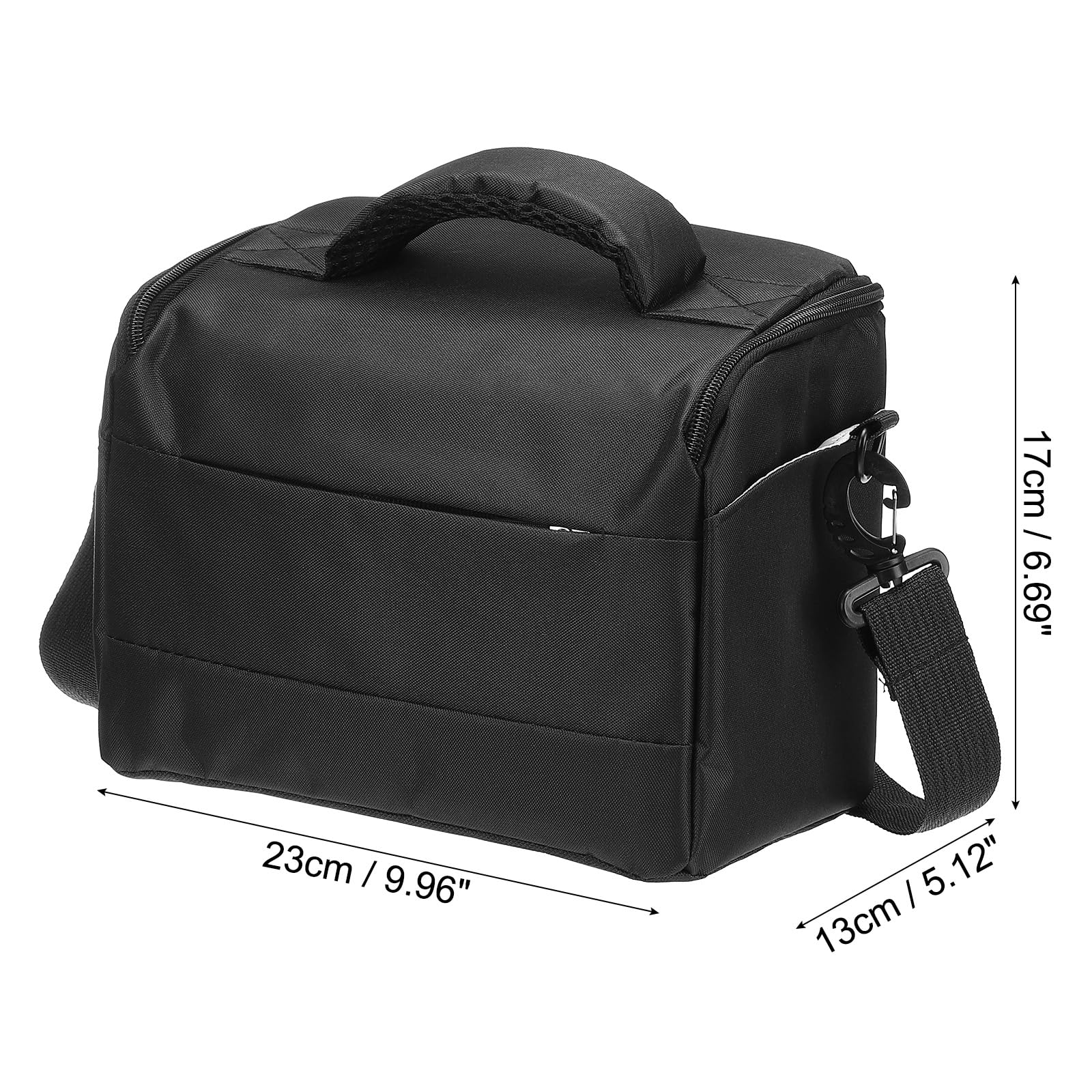 PATIKIL Small Camera Bag, Lens Storage Bags Compact Camera Handbag Case for Travel DSLR SLR Cameras Black, Size S - Image 2