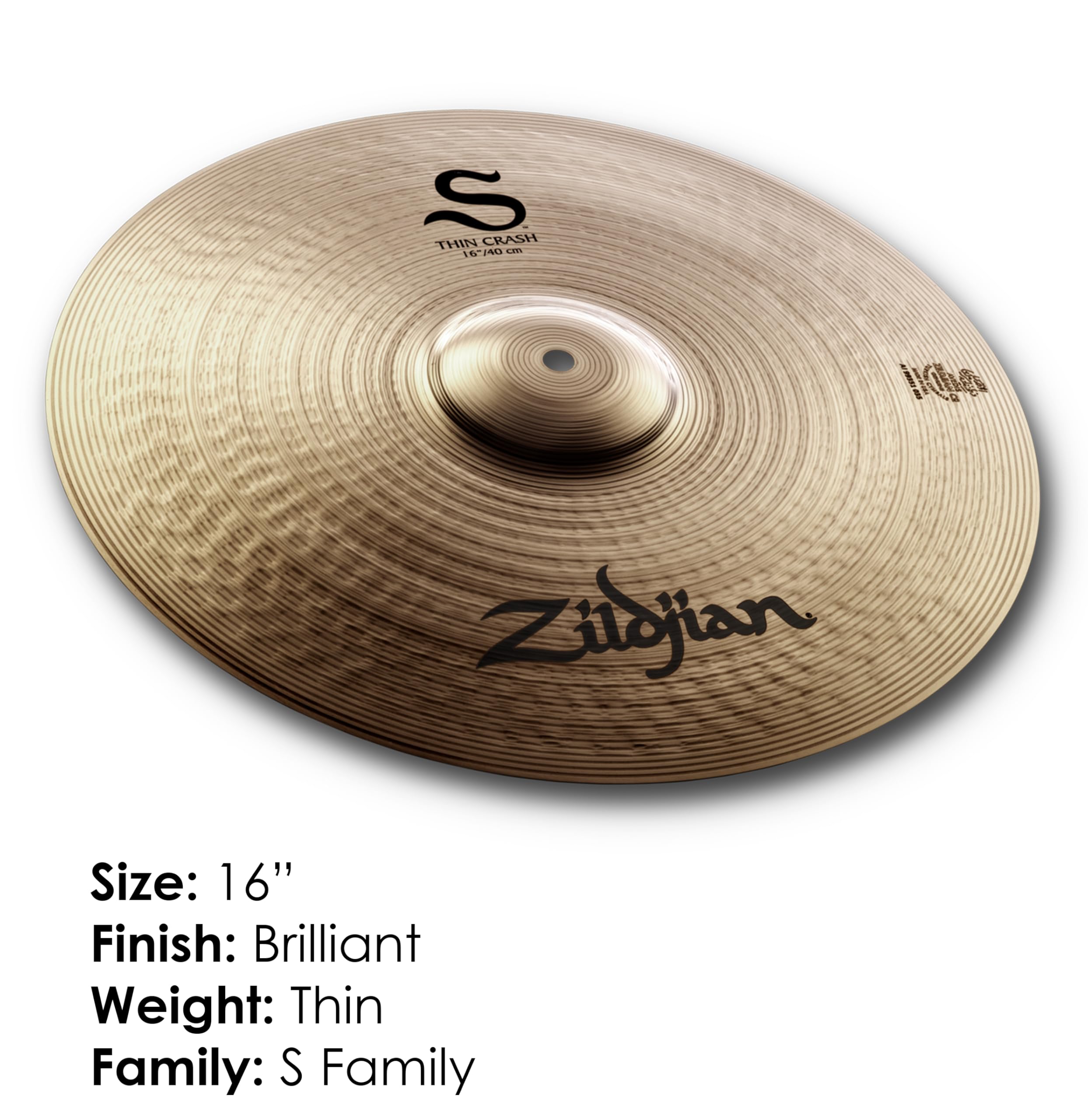Amazon.co.jp: ジルジャン クラッシュシンバル シン S 16インチ