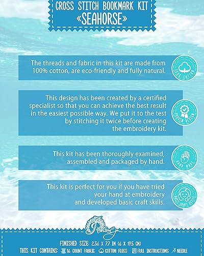 Miniatura 120 de Povitrulya Kit de punto de cruz contado, kits de bricolaje para adultos o niños, divertido marcador de bordado - Fácil de usar - Colección de Llamour