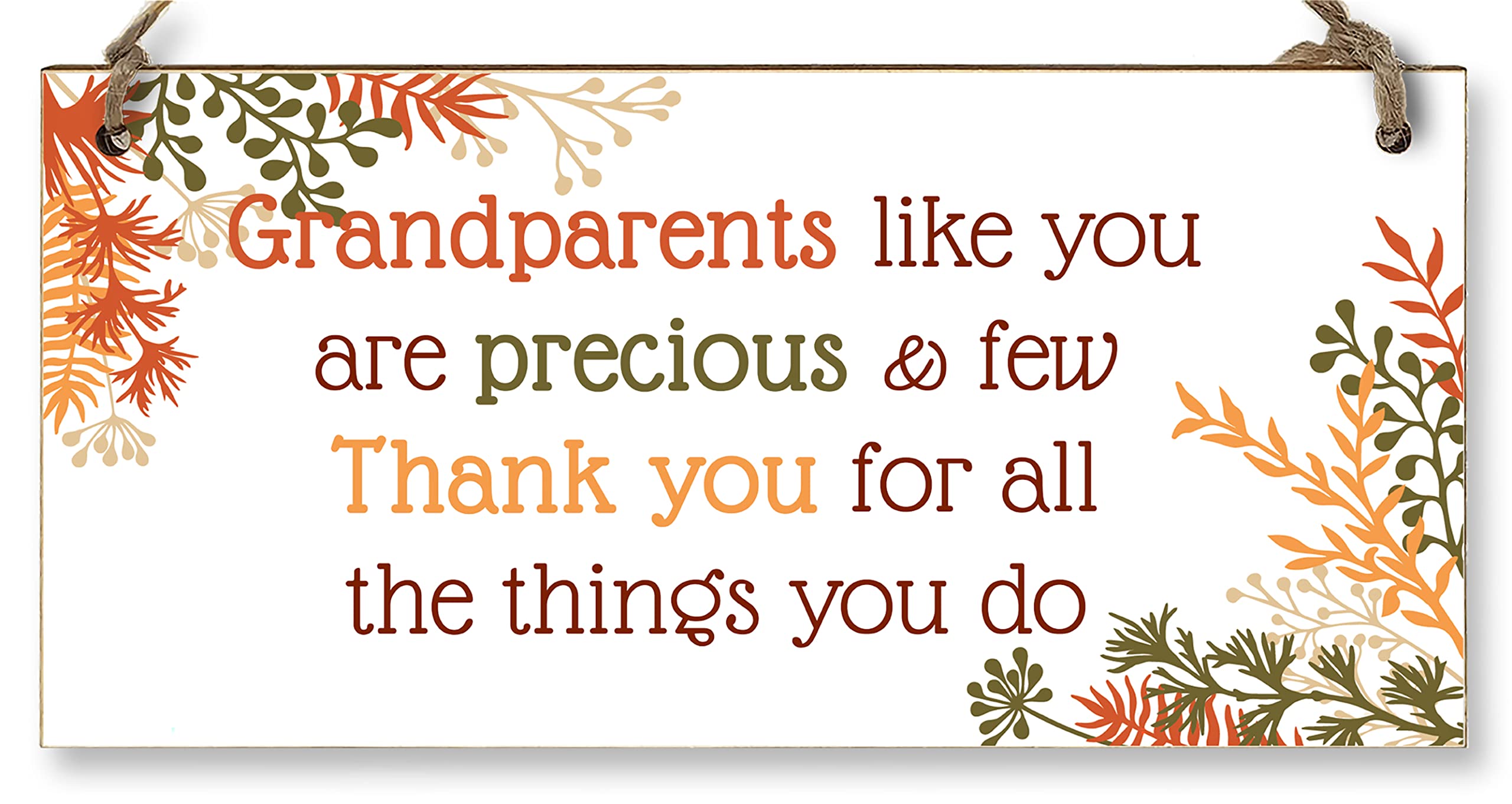 The Plum Penguin Transparent Handmade Wooden Hanging Wall Plaque Grandparents Like You Precious Few Thank You Decorative Gift Grandparents