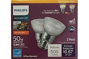 Philips PAR20 LED Dimmable Light Flood Bulbs