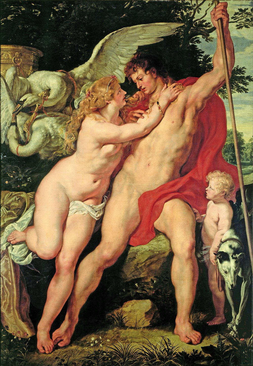Poster Venus et Adonis de Peter Paul Rubens grand format mat sublime l'ambiance de votre bureau