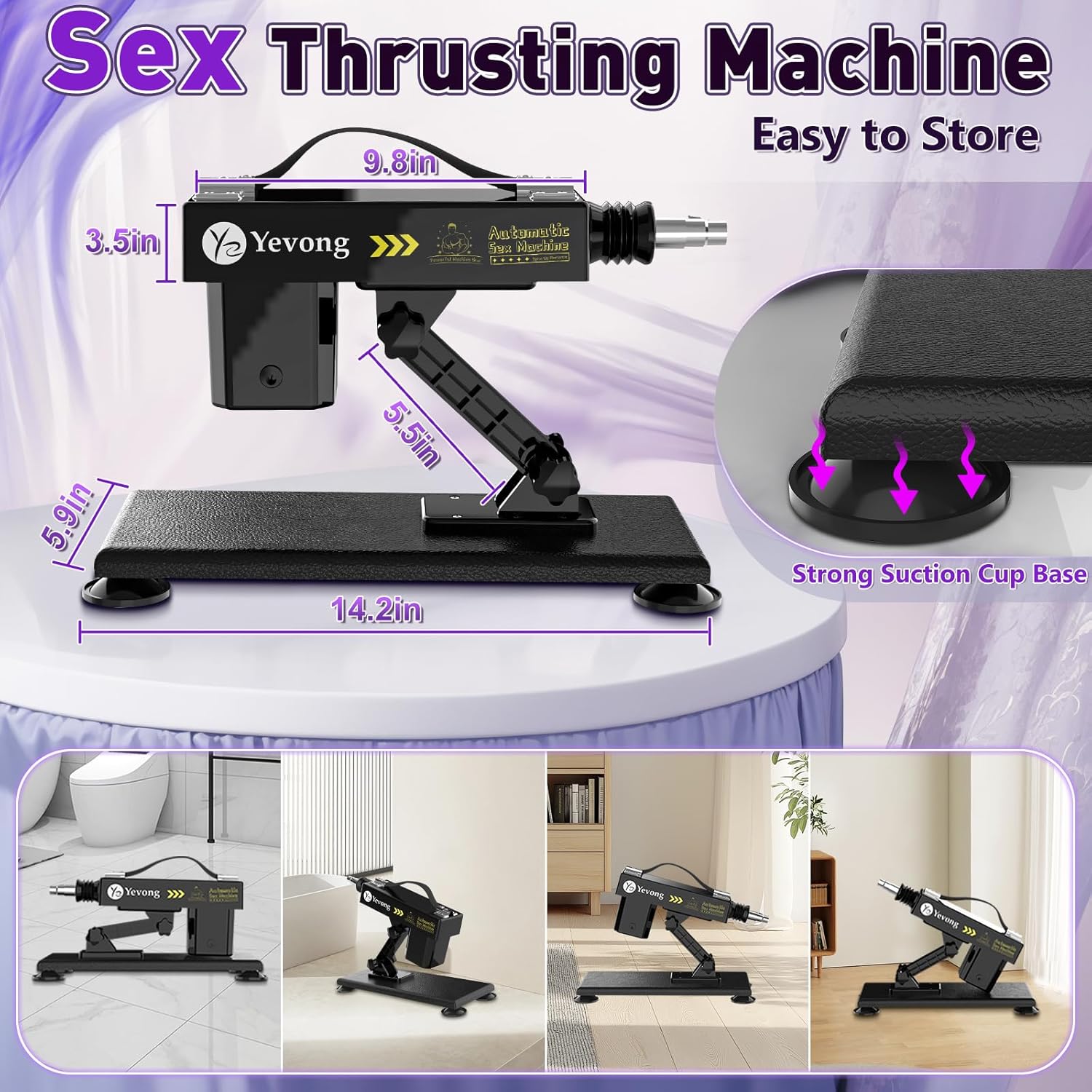 Sex Machine,Automatic Thrusting Dildo Machine with Suction Cup,Dildo Machine for Women with 8 Attachment Sex Toys Adult Sex Toy