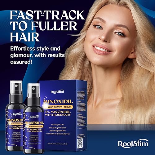 Miniatura 9 de Crecimiento del cabello de minoxidil al 5% para hombres y mujeres paquete de 2 sueros de tratamiento de pérdida de cabello minoxidil extra fuerte