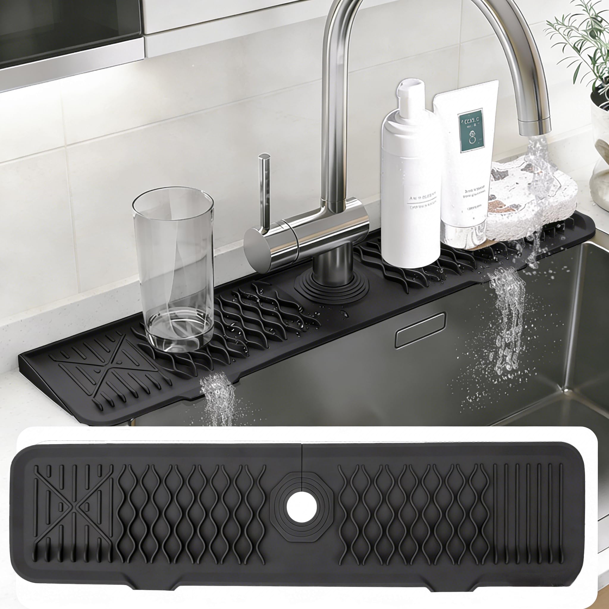 Kitchen Sink Splash Guard - Prevent Messes! -13 Kitchen Sink Splash Guard - Prevent Messes! -13