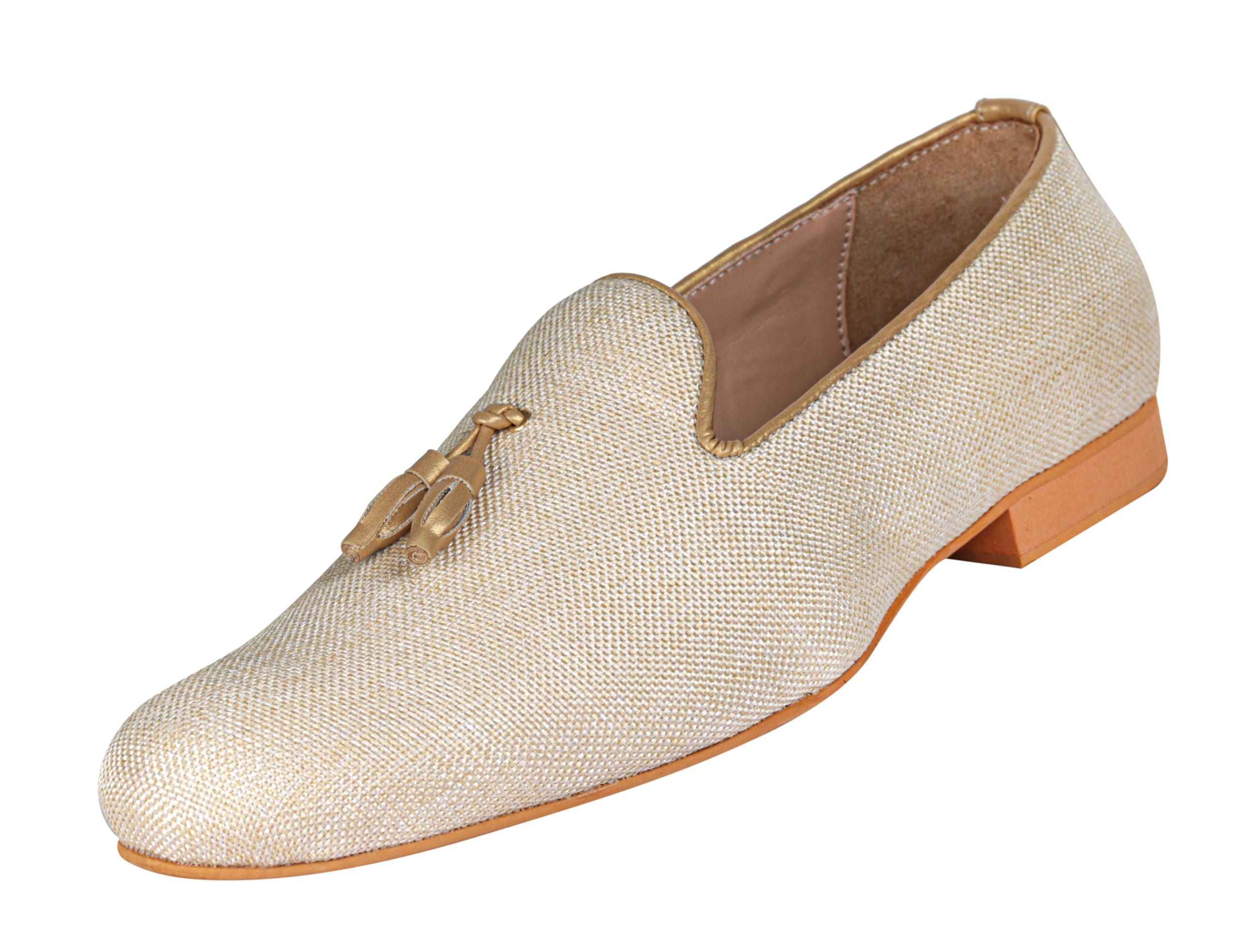 Tanny Shoes Mens Fabric Material Beige Color Loafer for Wedding Fashion Party(numaric 10) (B08HWPFXZC) Amazon Price History, Amazon Price Tracker