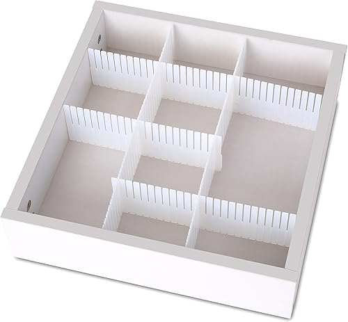 Miniatura 2 de YBM HOME Organizador de cajones ajustables de 6 piezas, divisores de cajones para calcetines, ropa interior, utensilios de cocina, maquillaje de