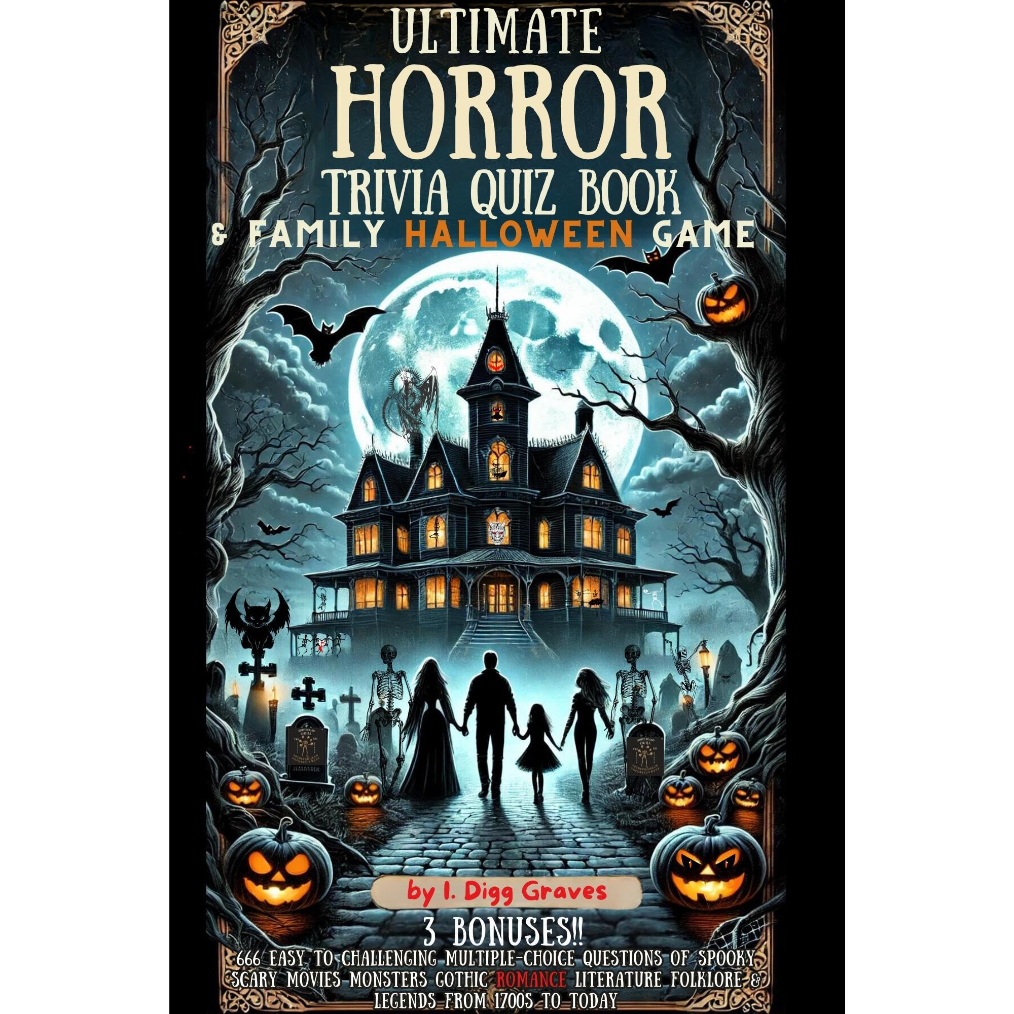 Ultimate Horror Trivia Quiz Book & Family Halloween Game